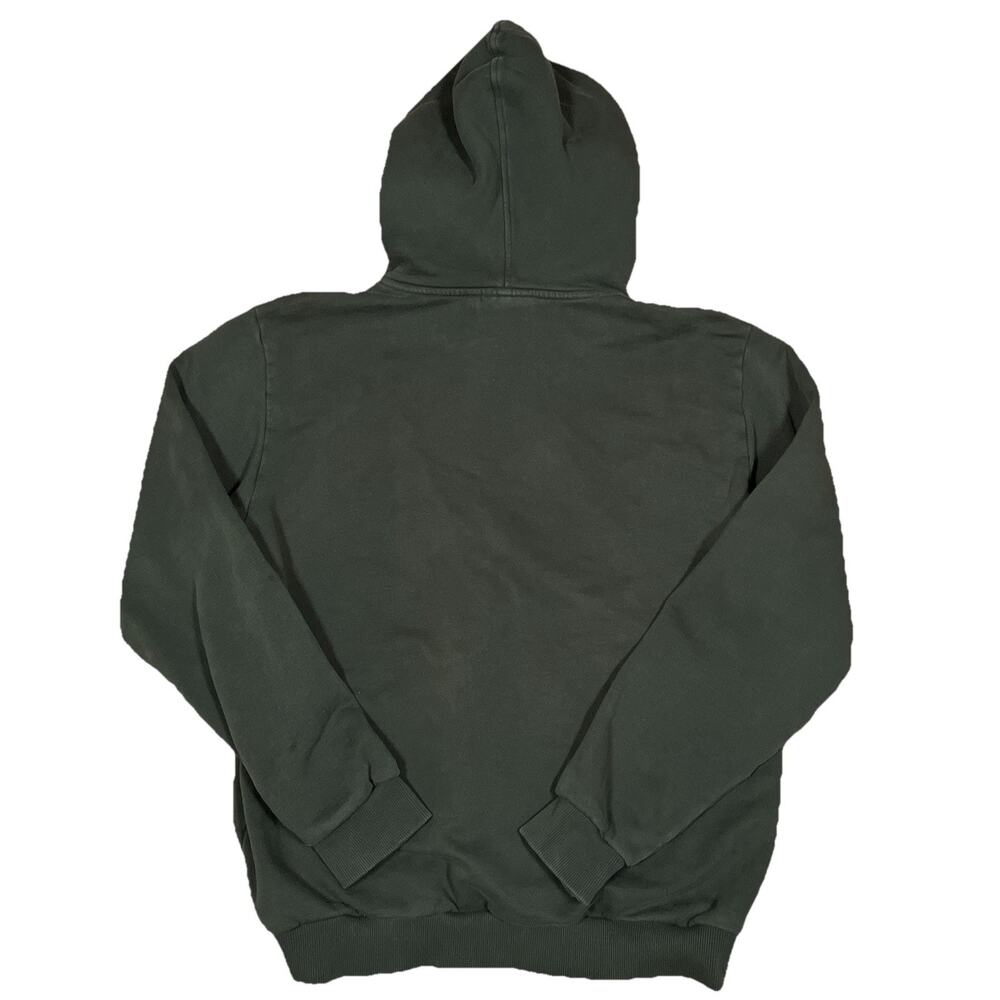 Fjallraven Logo Hoodie Mens Medium Green Pullover Sweatshirt Logo 84144 - Picture 2 of 8
